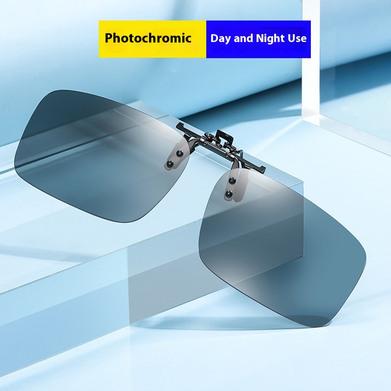 Day And Night Dual-purpose Sunglasses Glasses Polarized Clip Driving Driver Driving Clip Reflective Lenses