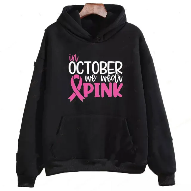 In October We Wear Sweatshirt I'm A Survivor Clothing Black - Shop at LoveMi