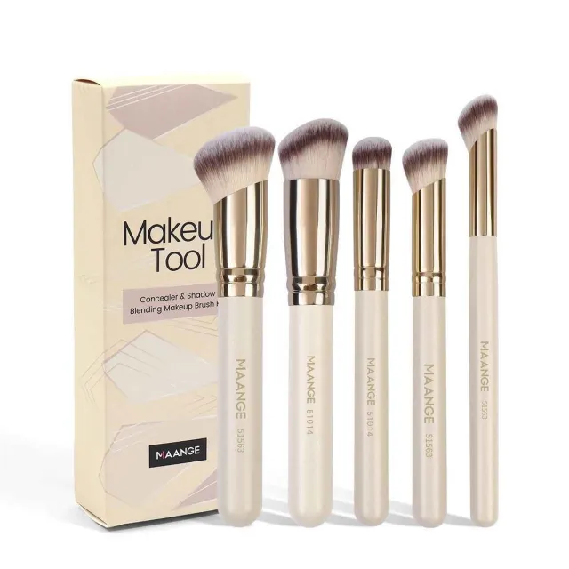 MAANGE Makeup Brushes Powder Blusher Brush Foundation Apricot - Shop at LoveMi