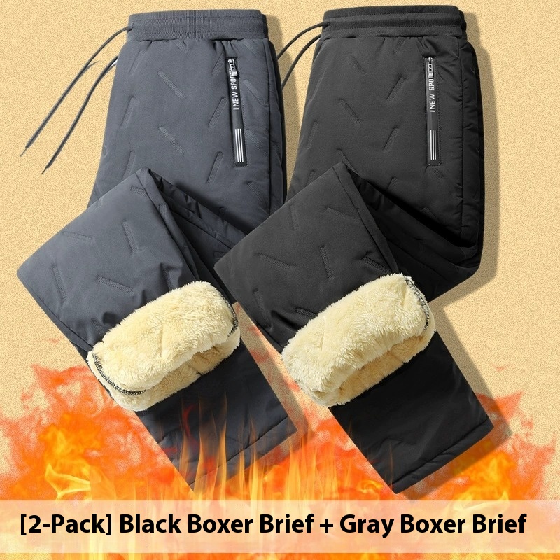 Men's Cashmere Outer Wear Warm And Loose Straight Casual Pants - Image 8