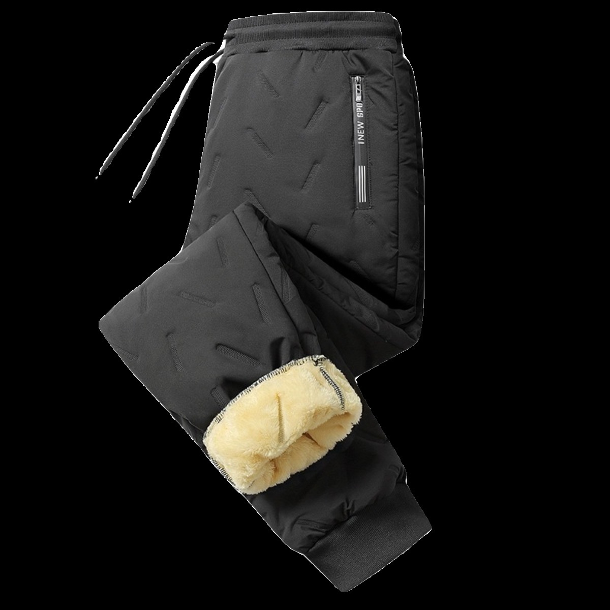 Men's Cashmere Outer Wear Warm And Loose Straight Casual Pants - Image 2