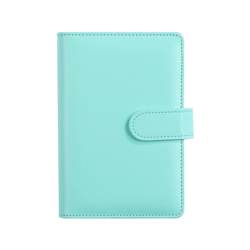 Solid Color Simple Loose-leaf Binder Zipper Bag PU Leather Notebook Shell