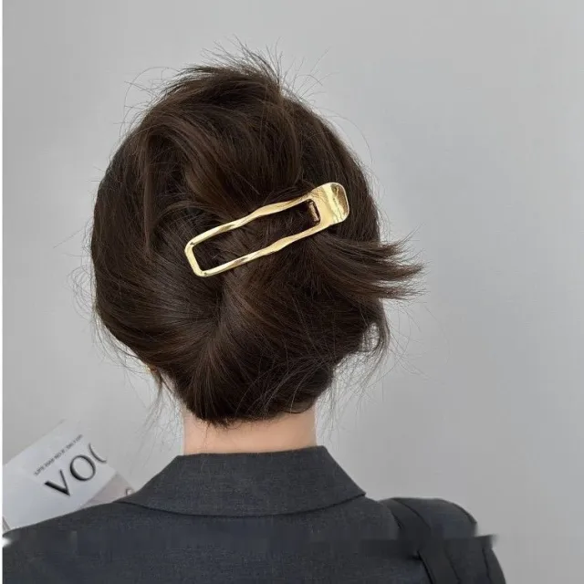 Women's Personality Fashion Zinc Alloy Barrettes Gold - Shop at LoveMi