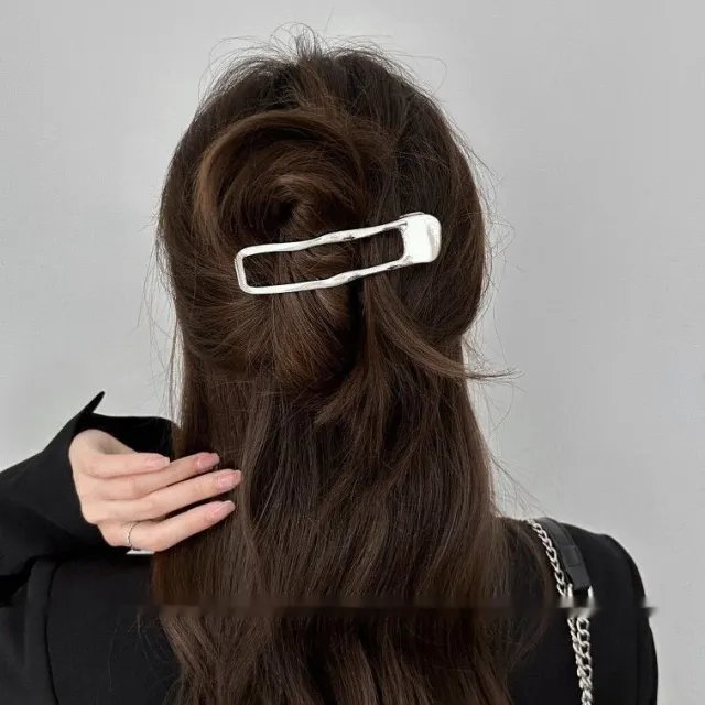 Women's Personality Fashion Zinc Alloy Barrettes Silver - Shop at LoveMi
