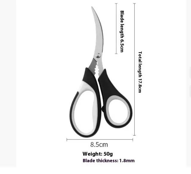 Stainless steel multi function scissors Shrimp Line Scissors - Shop at LoveMi