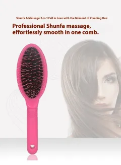 Ring Tooth Hair Extension Plastic Hair Care Tool Accessories Hairdressing Airbag Comb - Pink - View 1