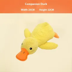 Bite-resistant Puppy Relieving Stuffy Artifact Molar Pet Plush Toy - Charging Duck Small Size - View 1