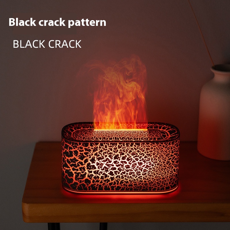 Household Desk Seven color Ambience Light Aroma Diffuser Black Crack - Shop at LoveMi