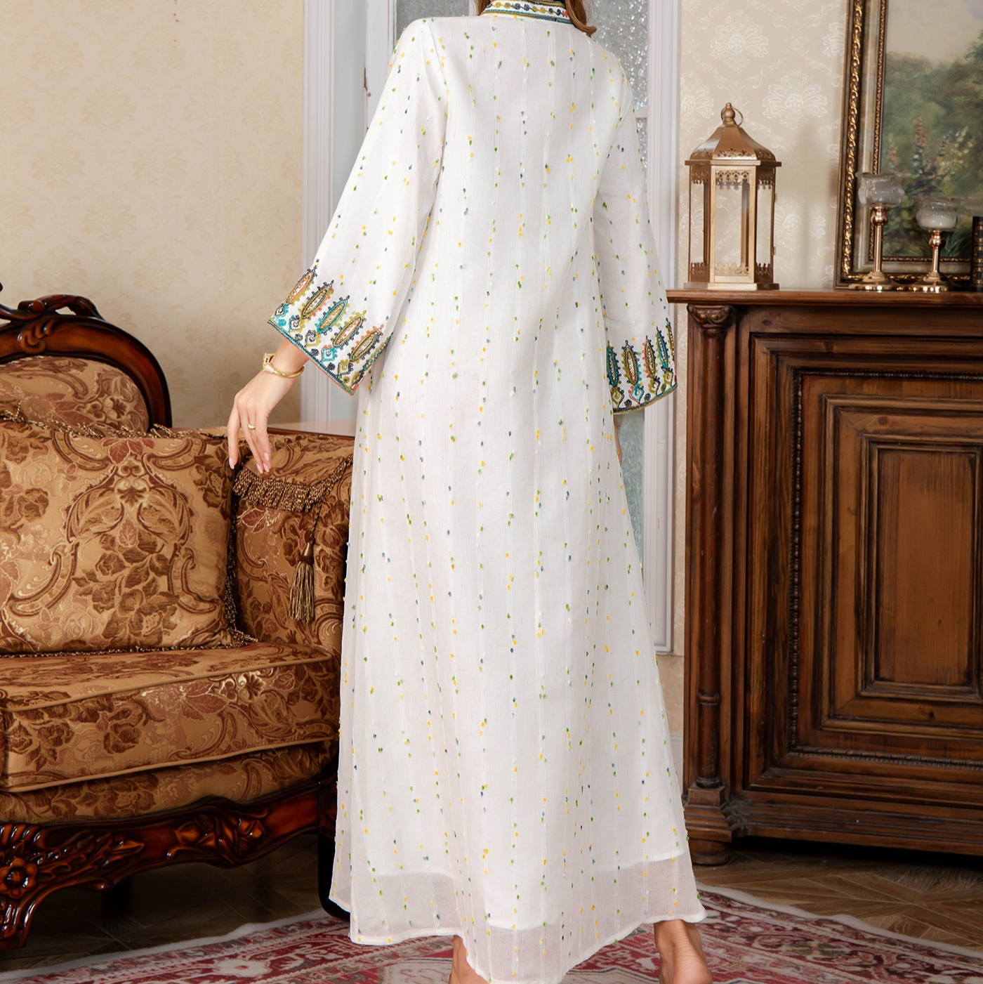 New Women's Dubai Elegant Arabic Robe