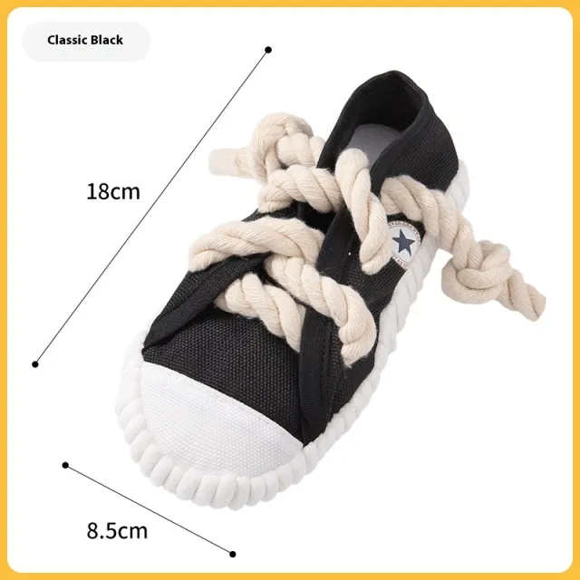 Dog Sound Slippers Toy Self Hi Relieving Stuffy Bends And Hitches Molar Black - Shop at LoveMi