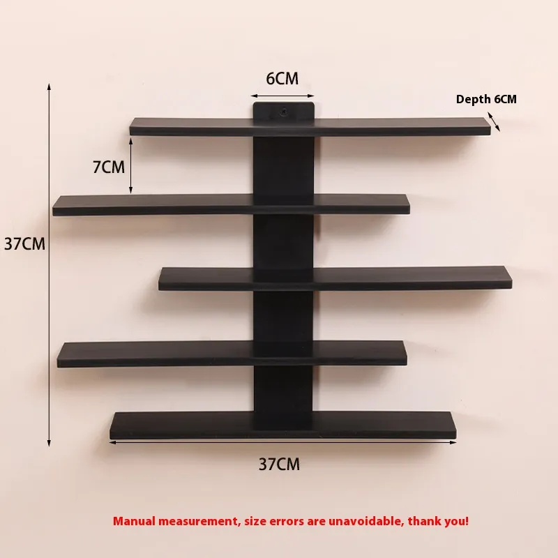 Household Toy Doll Wall Hanging Display Rack - Black