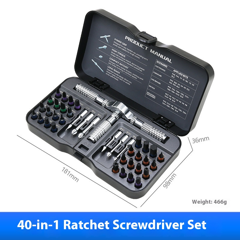 24-in-one Ratchet Screwdriver Set Household Hardware Wrench Tool