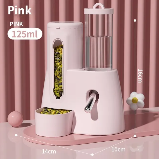 Hamster Automatic Drinking Water Feeder Djungarian Hamster Kettle Food Basin Pink - Shop at LoveMi