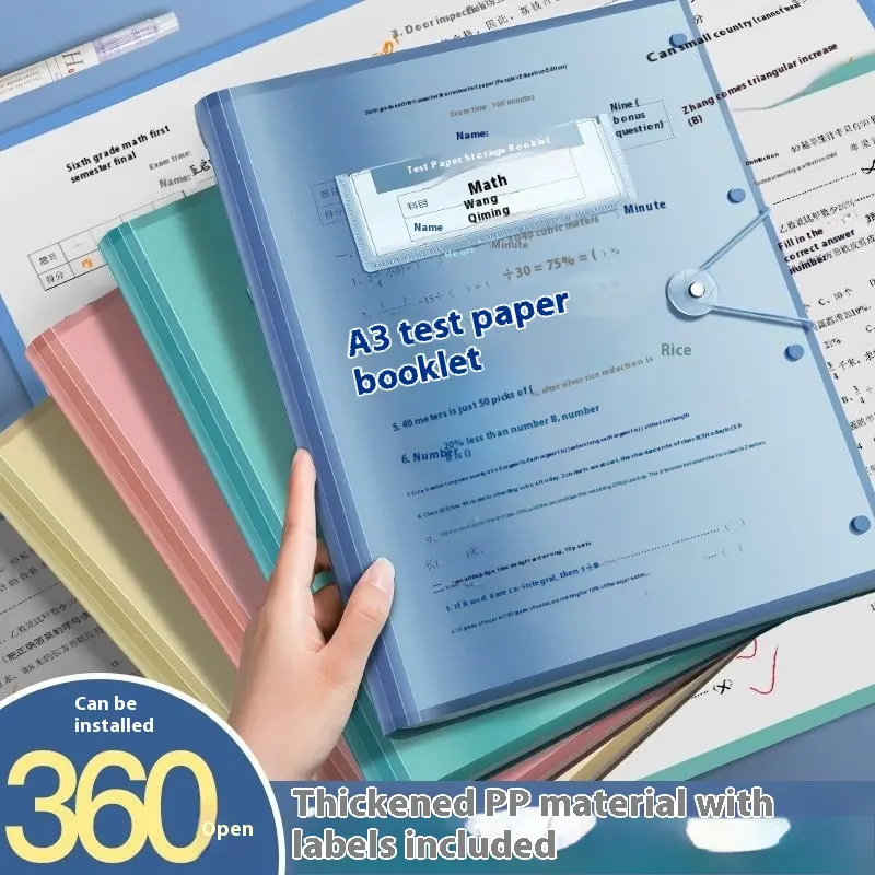 A3 Test Paper Storage Bag Large Capacity
