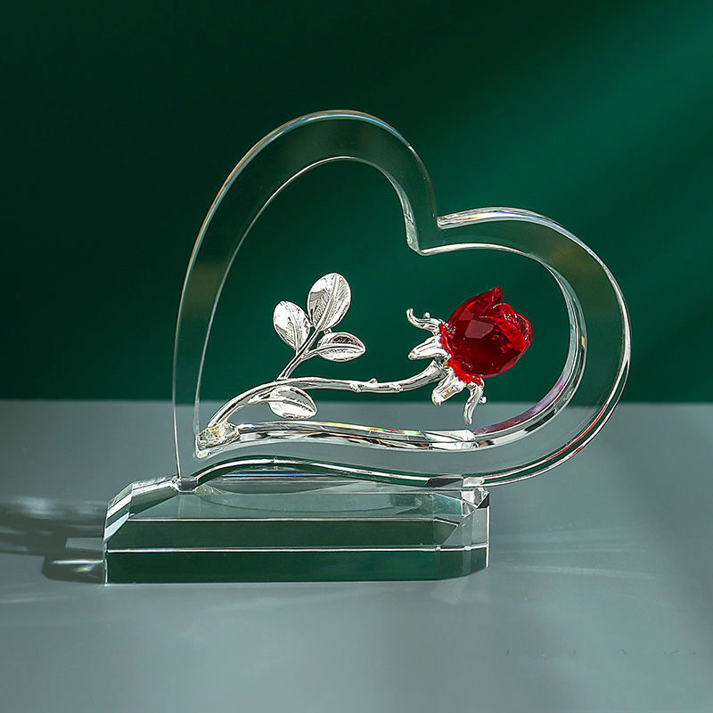 Home Valentine's Rose Heart-shaped Ornaments