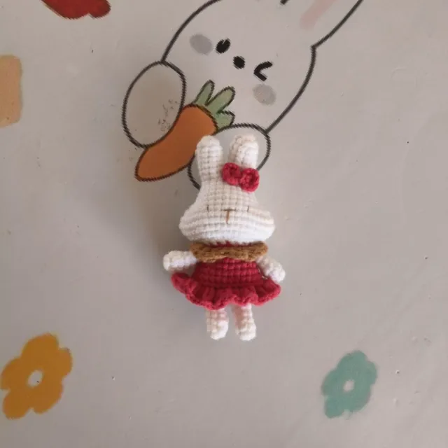 Hand crocheted Cute Rabbit Key Chain With Key Chain - Shop at LoveMi