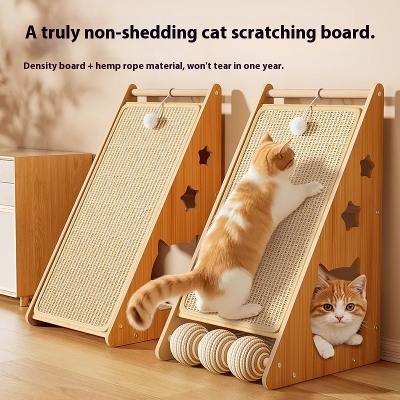 Vertical Wear-resistant Non-chip Wall-sticking Cat Scratch Board