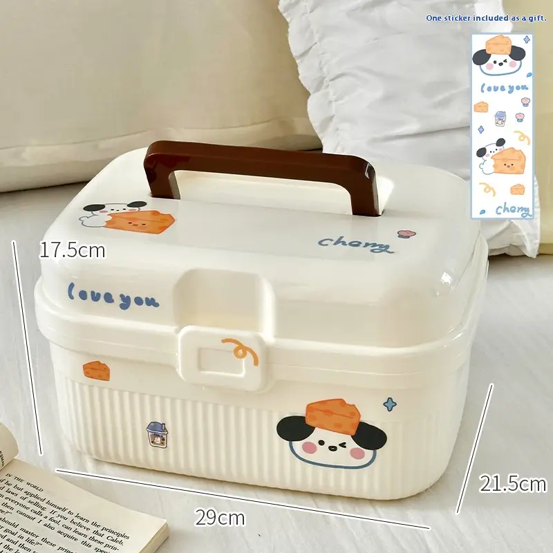 Double-layer Portable Large Capacity Storage Box