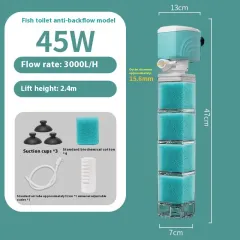 Anti-backflow Filter Aerating Fish Tank Built-in Filter - 45W - View 1