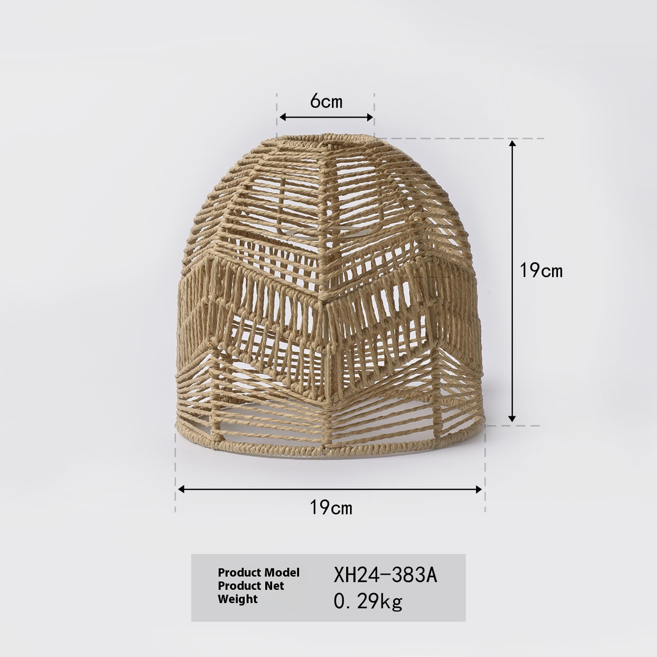 Paper String Lampshade Hand-woven Creative Chandelier - Image 5