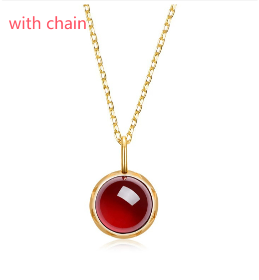 Natural Mozambique Garnet Pendant