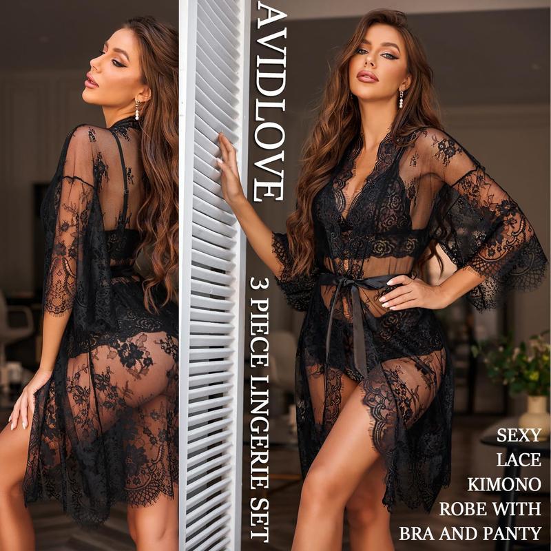 Lace Fabric Ladies Underwear Set
