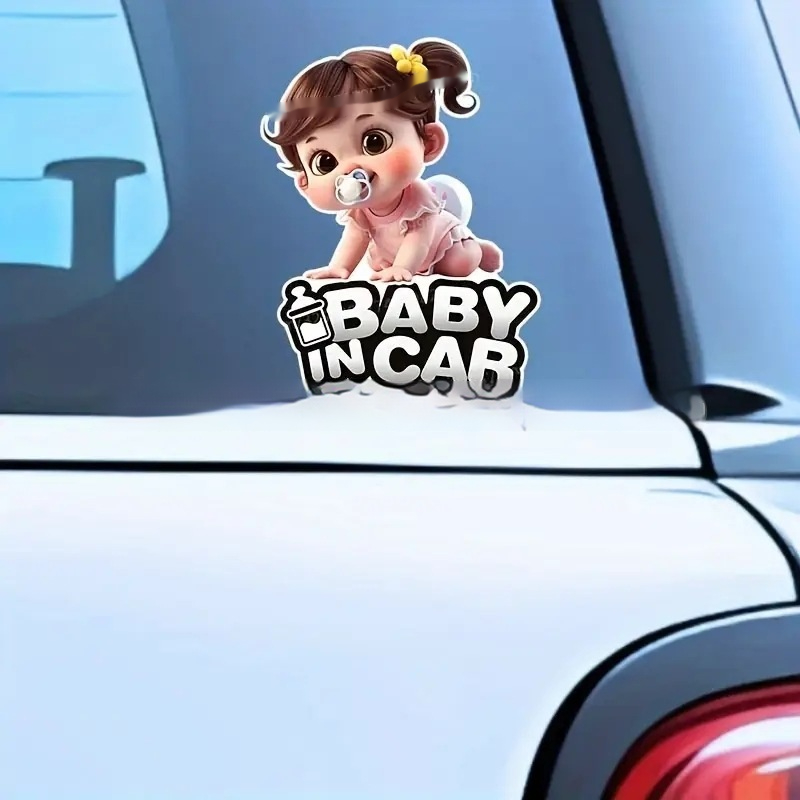 Baby Princess Baby Bottle Automobile Sticker Window Stickers Flowers