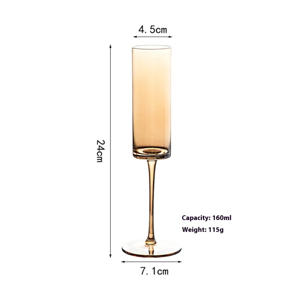 Golden Red Wine Glass Household Decanter - Classic Champagne Glass