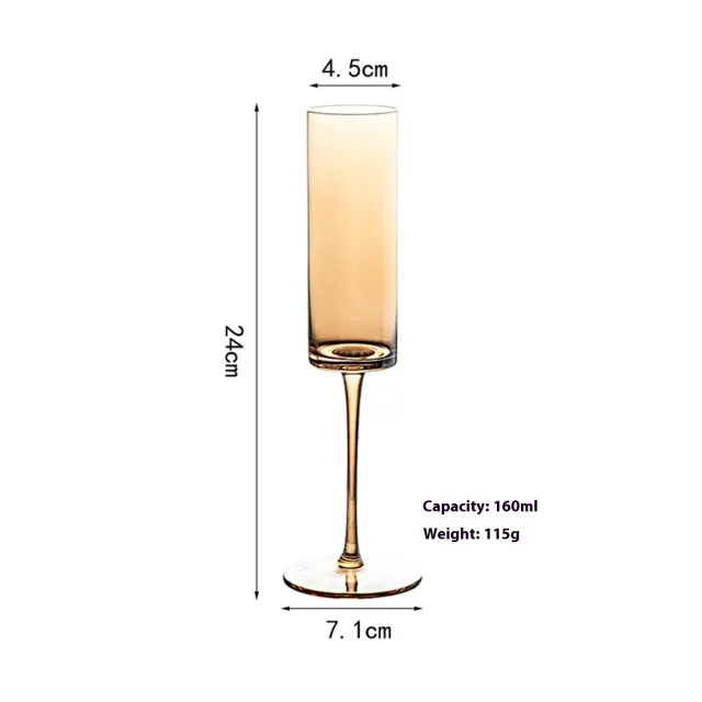 Golden Red Wine Glass Household Decanter Classic Champagne Glass - Shop at LoveMi