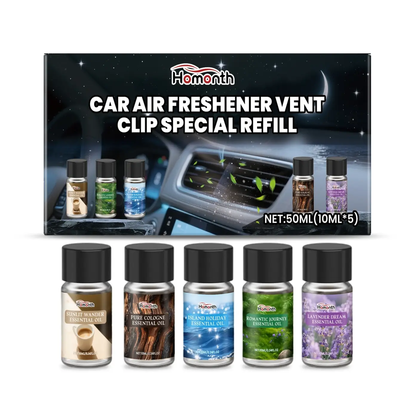 Car Air Freshener Vent Clip Special Refill