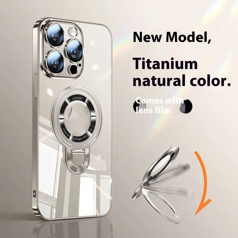 Phone Case Desert Gold Electroplating Pc Bracket
