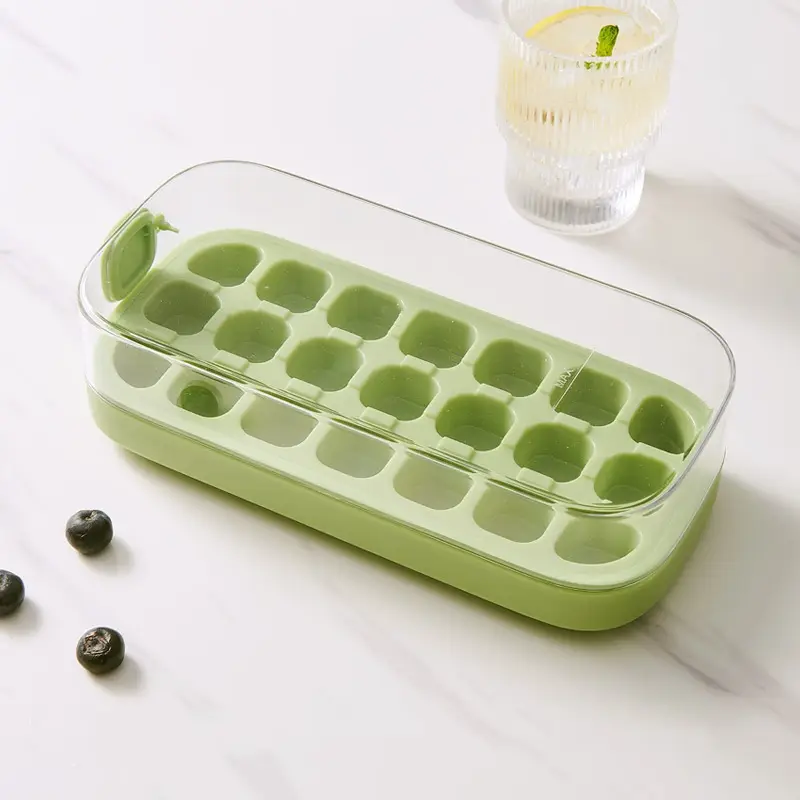 Sealed With Lid Ice Tray Cube Mold For Refrigerator Making