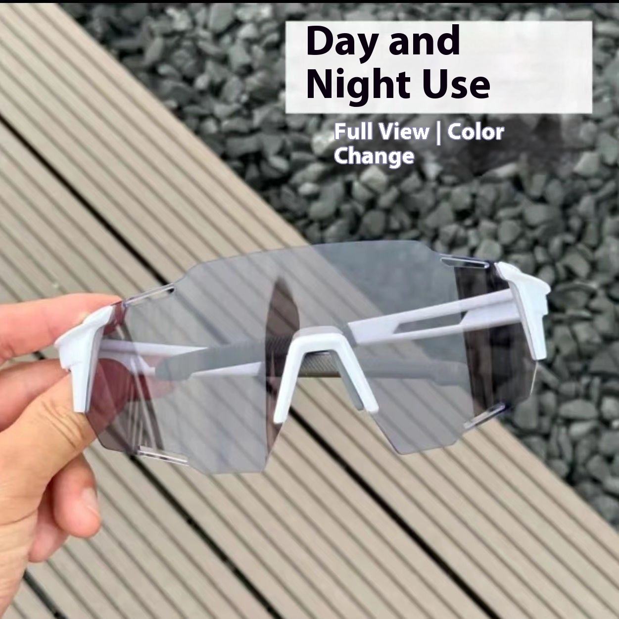 Trendy Color Changing Glasses For Riding Sports Outdoor Running