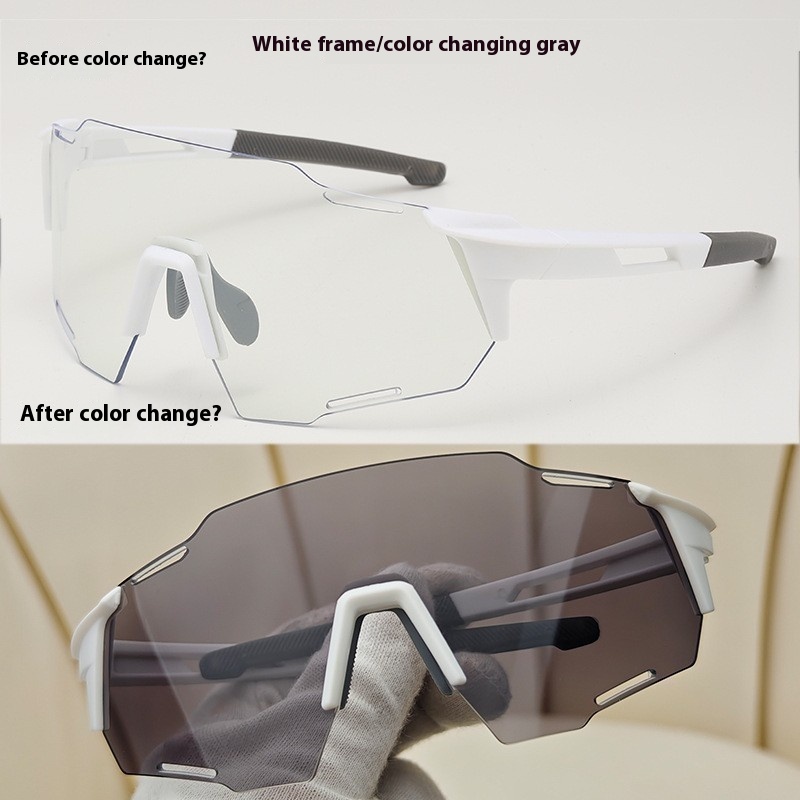 Trendy Color Changing Glasses For Riding Sports Outdoor Running