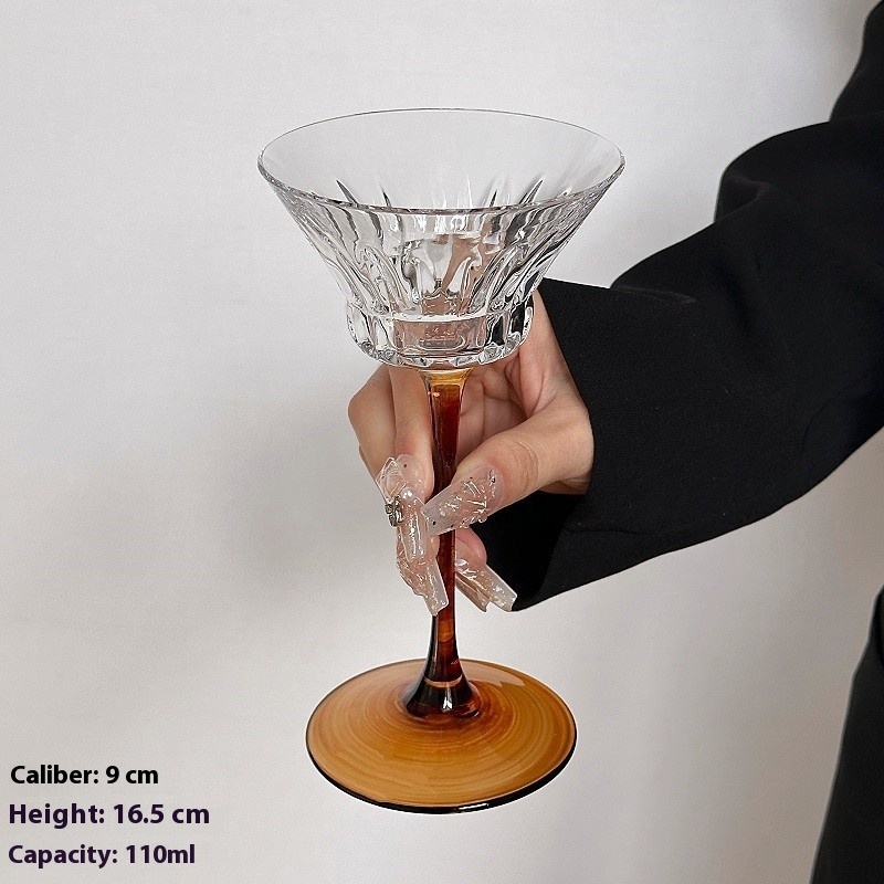 Ins Creative Advanced Crystal Glass Tall Cocktail Glass Cup