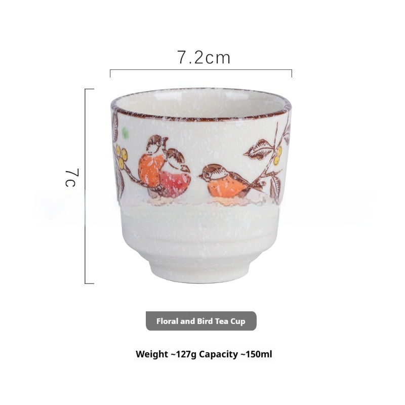 Japanese Style Hand Drawn Ceramic Kung Fu Tea Cup