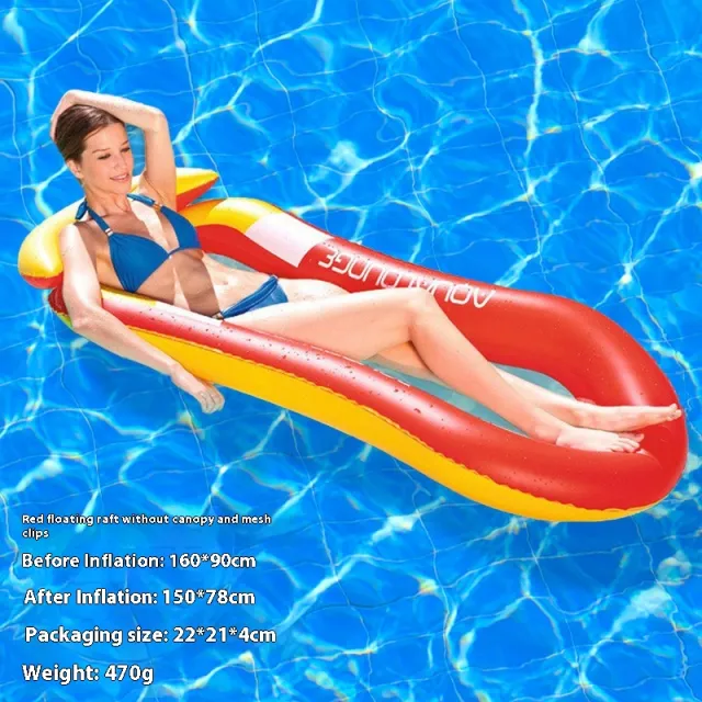 PVC Thick Sequins Wave Inflatable Floating Row Red - Shop at LoveMi