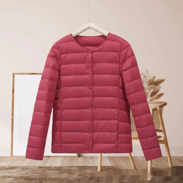 Short Autumn And Winter Lightweight Cotton padded Jacket Women Red - Shop at LoveMi