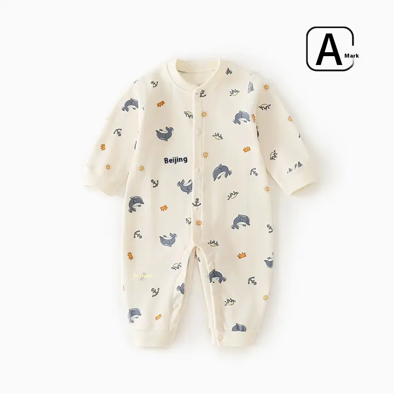 Pure Cotton Class A Boneless Underwear Base Baby Pajamas Rompers Jumpsuit