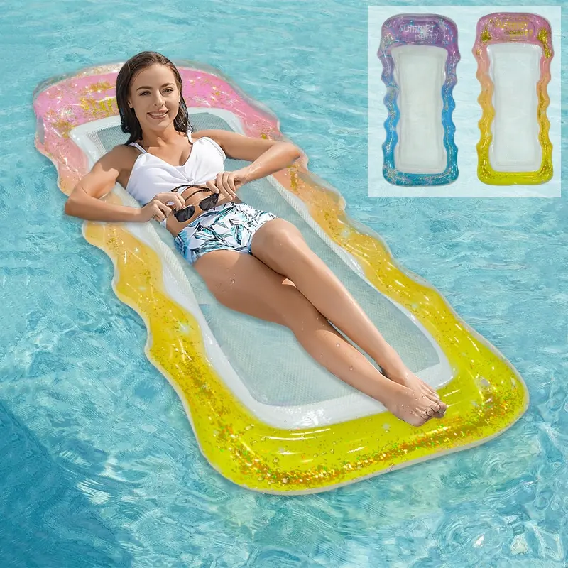 PVC Thick Sequins Wave Inflatable Floating Row