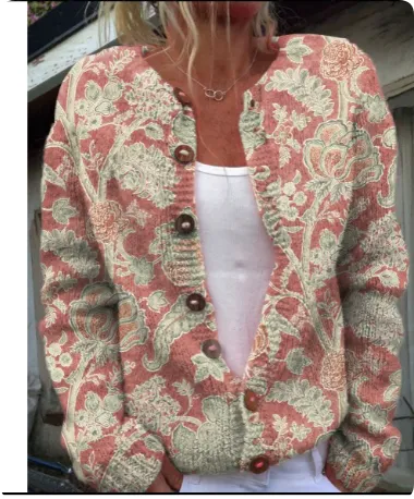 3D Digital Printing Cardigan Coat Outerwear Women Jlkswts3175 4Xl - Shop at LoveMi