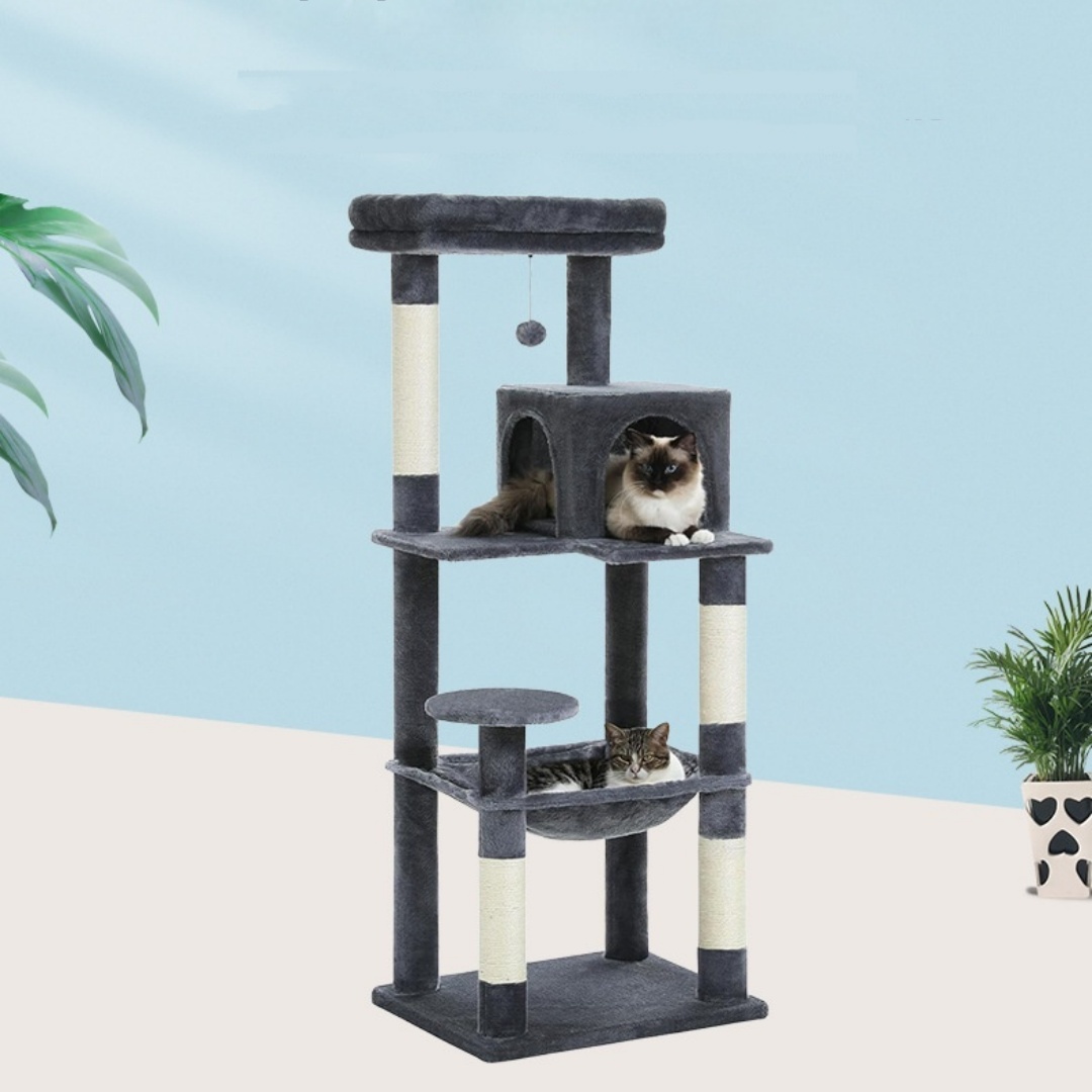 Cat Climbing Frame Cat Nest Integrated Non-covering Plus-sized Cat Hammock Four Seasons Universal Stable And Durable