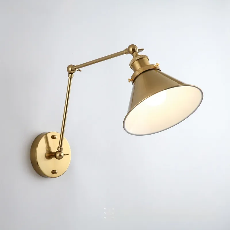 Rocker Arm Wall Lamp Bedroom Bedside Nordic