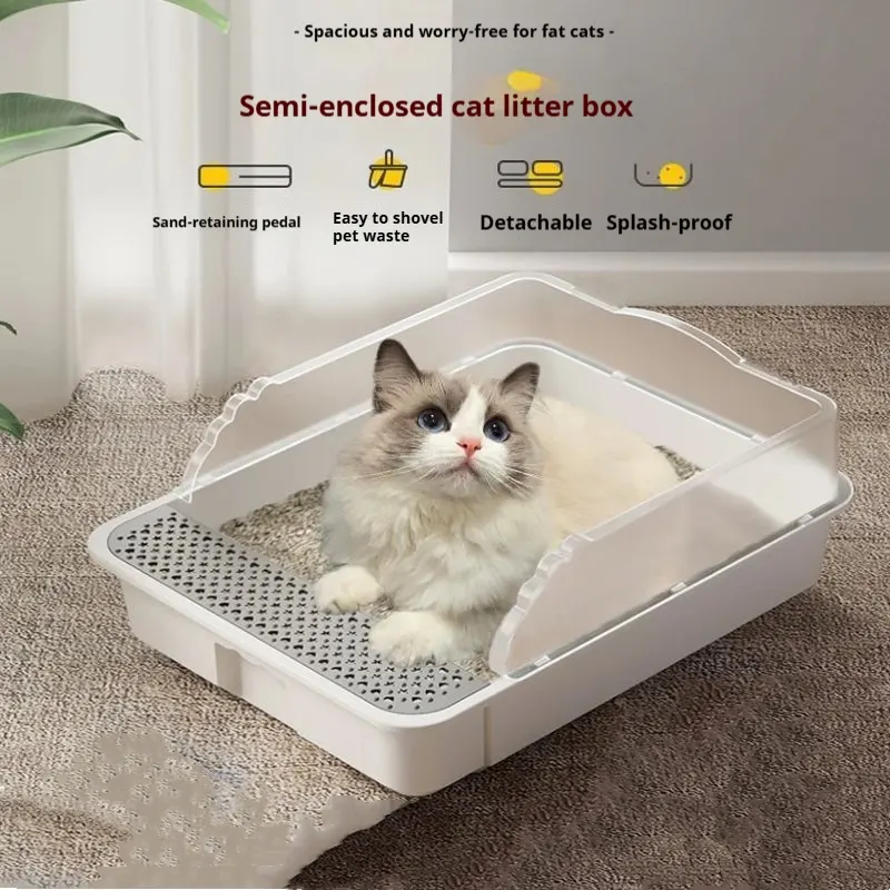 Pet Supplies Splash-proof Toilet Extra Large Cat Litter Basin