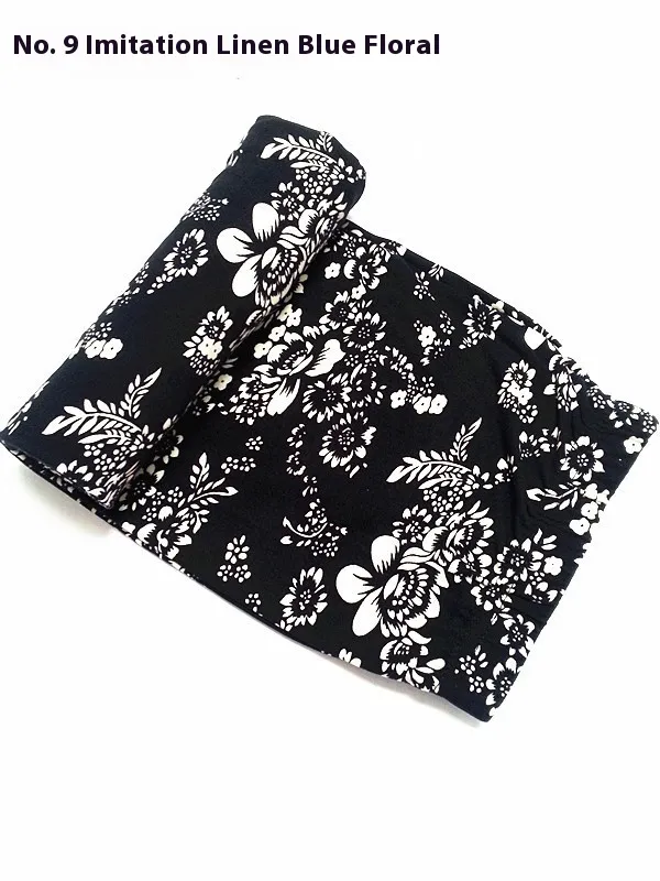Lady Sexy Stretch Leggings Skinny Pencil Leggings In Stock Hemp Blue And White Flower - Shop at LoveMi