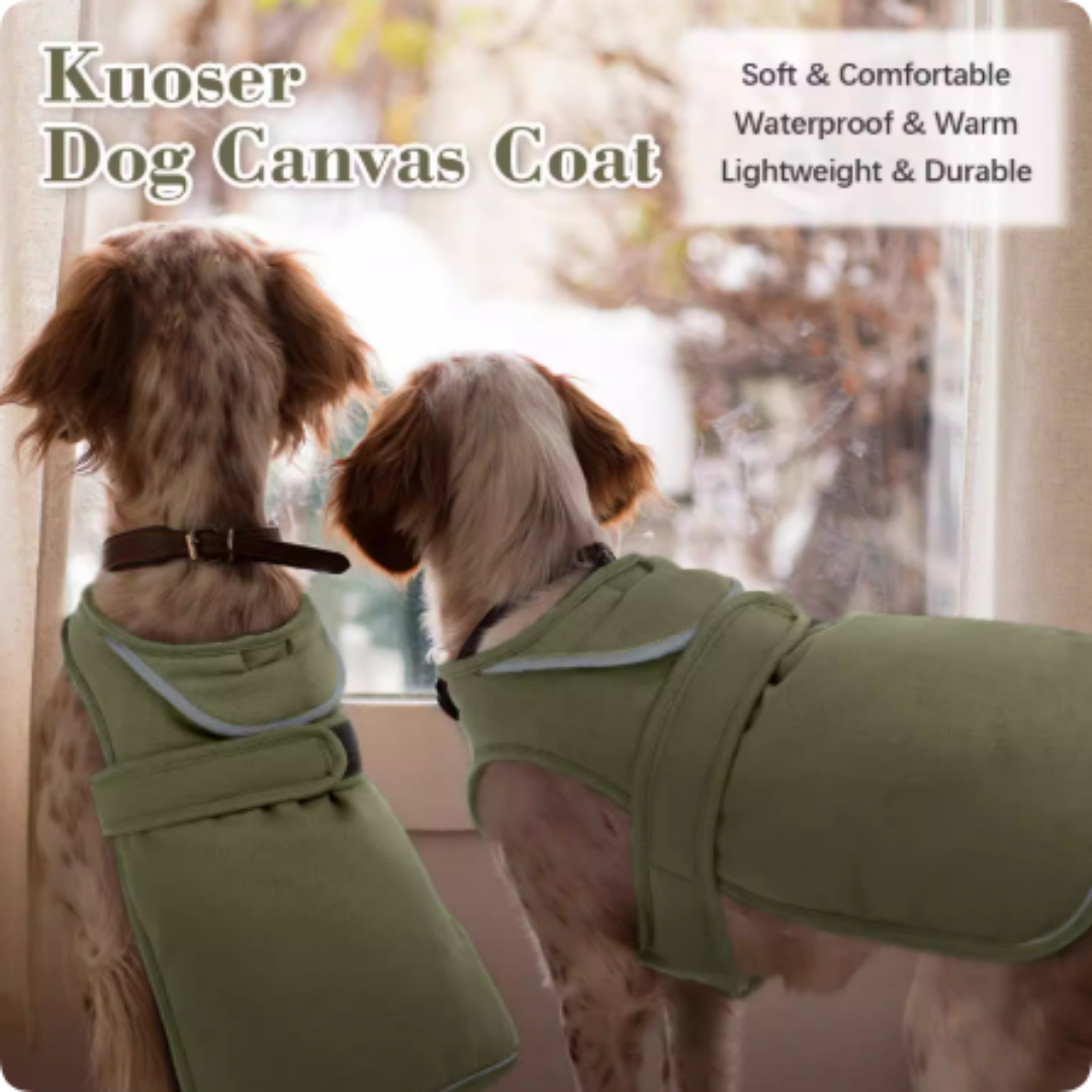 Dog Windproof Jacket With Fleece For Warmth And Waterproof