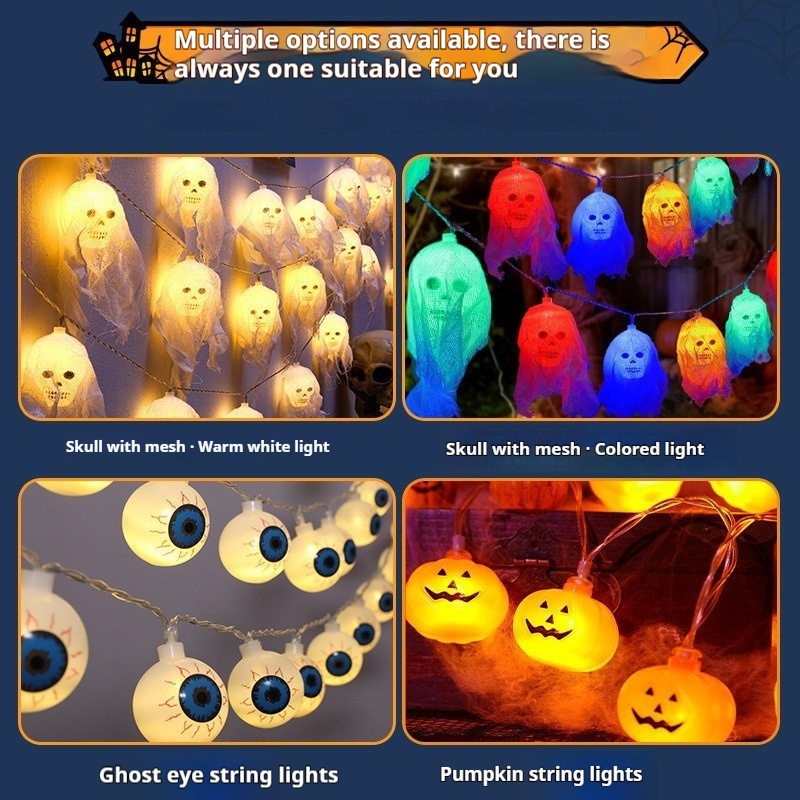 Halloween Horror Atmosphere Decoration Indoor Wall Layout Colored Lights