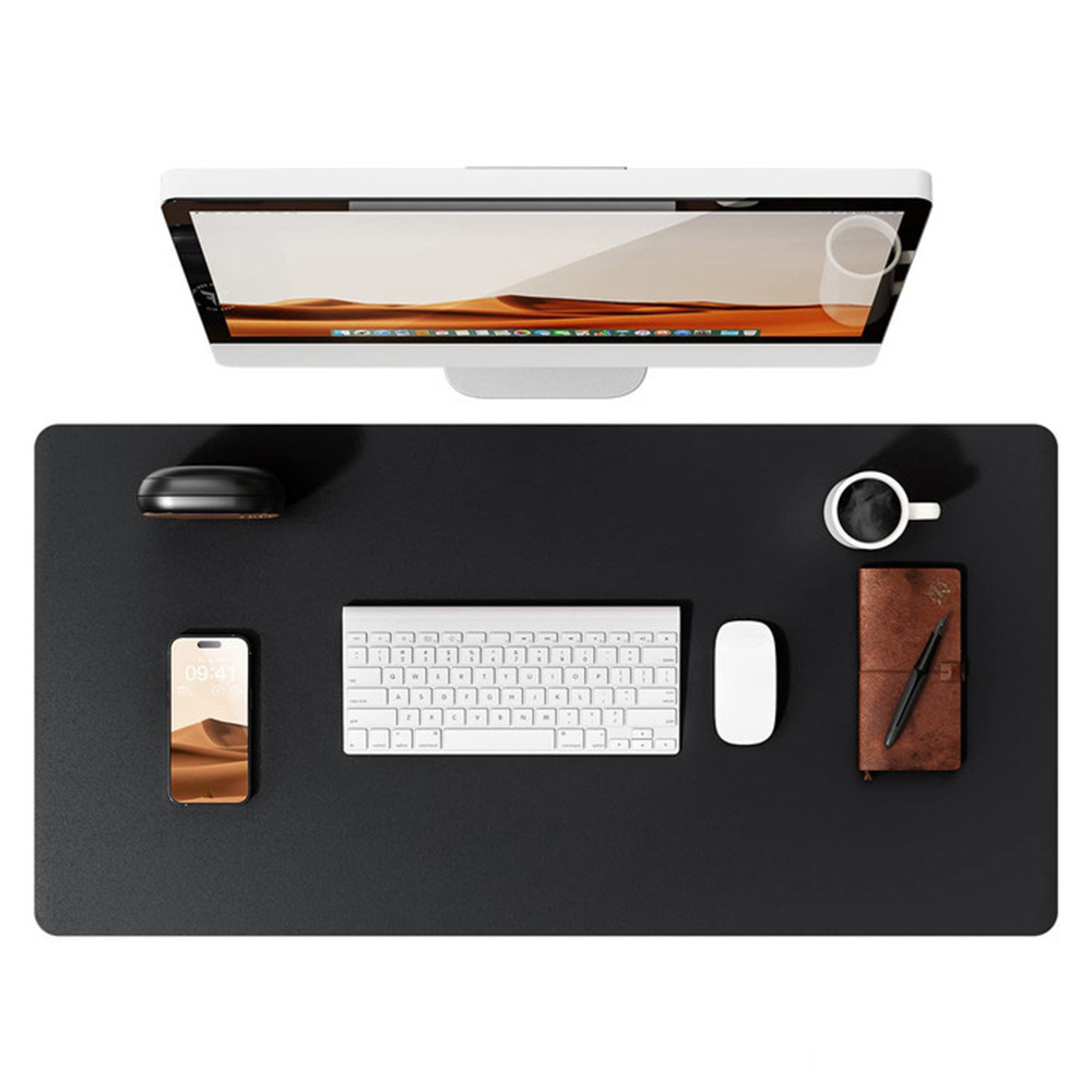 Fluff Bottom Leather Computer Mouse Table Mat Black - Shop at LoveMi