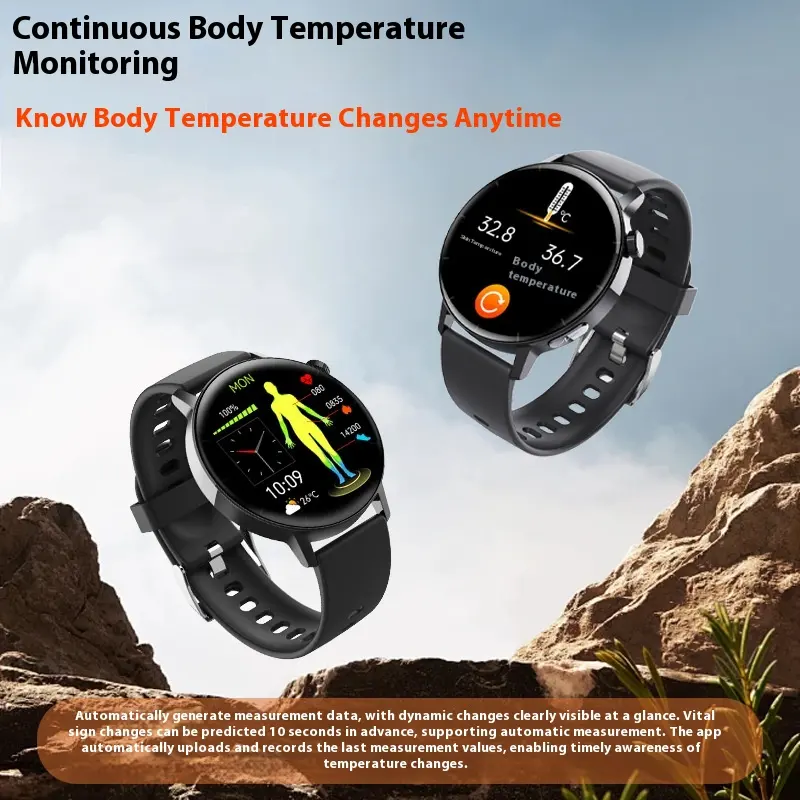 Smart Watch ECG Blood Glucose Monitoring Sports