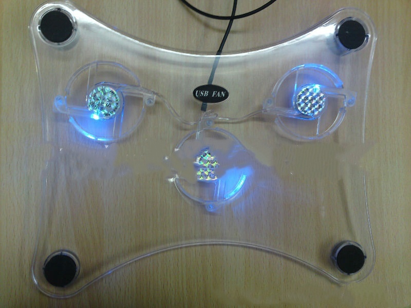 Notebook Radiator Transparent Crystal Three Fan
